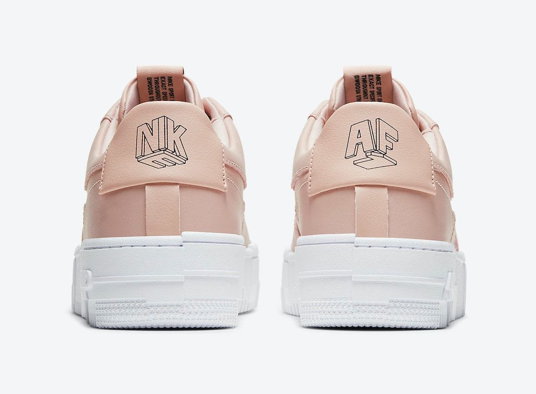 Nike Air Force 1 Low Pixel Triple бежевые кожаные женские