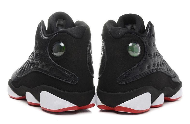 Nike Air Jordan 13 Retro Black, черные, кожа, мужские