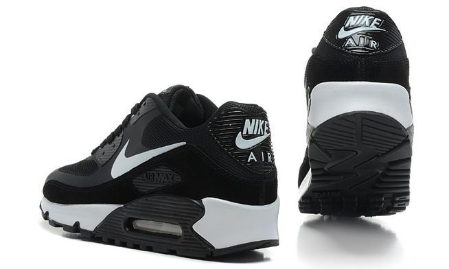 Nike Air Max 90 Hyperfuse, черный с белым, нейлон, мужские