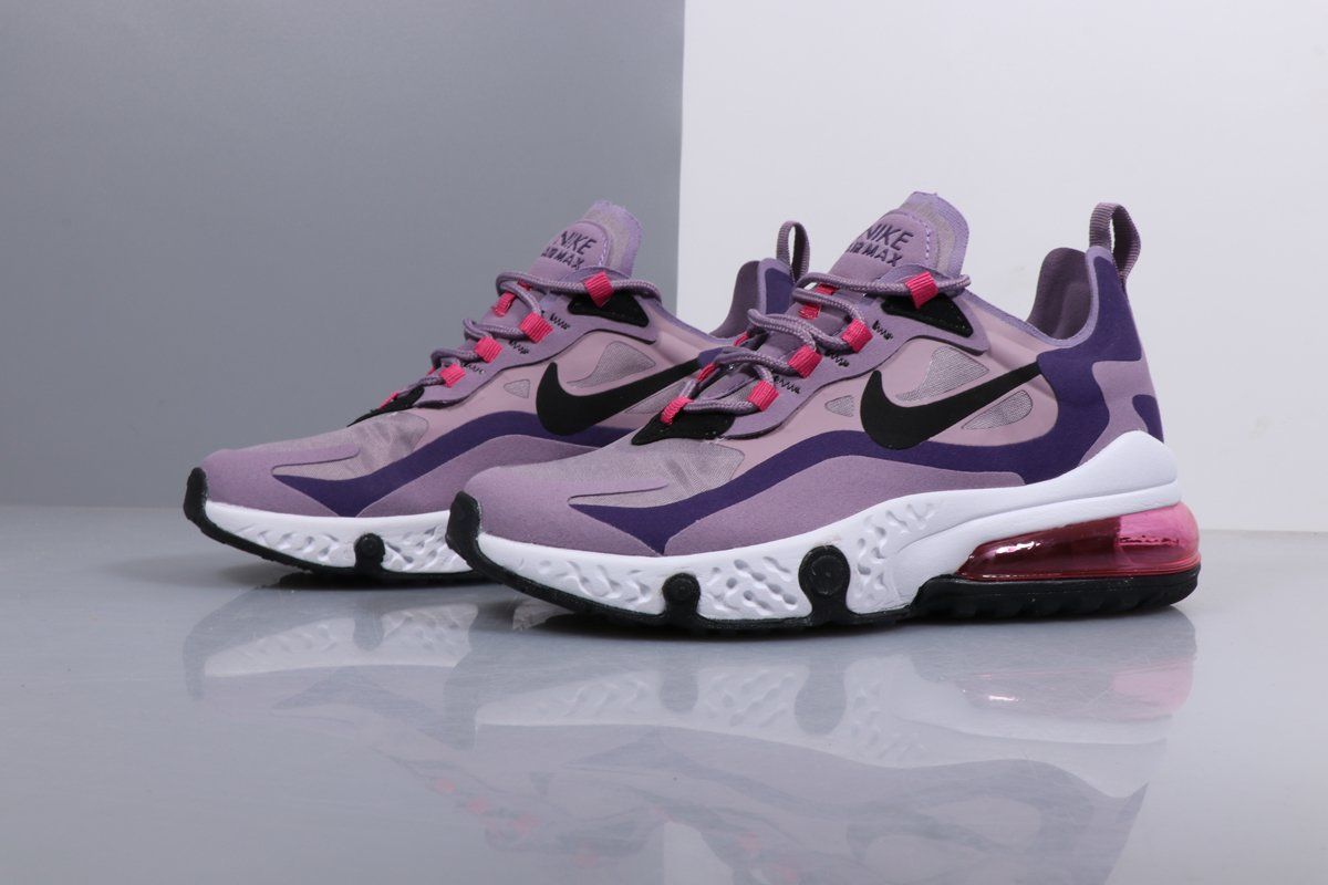 Nike Air Max 270, фиолетовый с черным, нейлон, женские