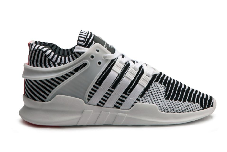 Adidas EQT Support "ADV Primeknit" серые-зебра (39-43)